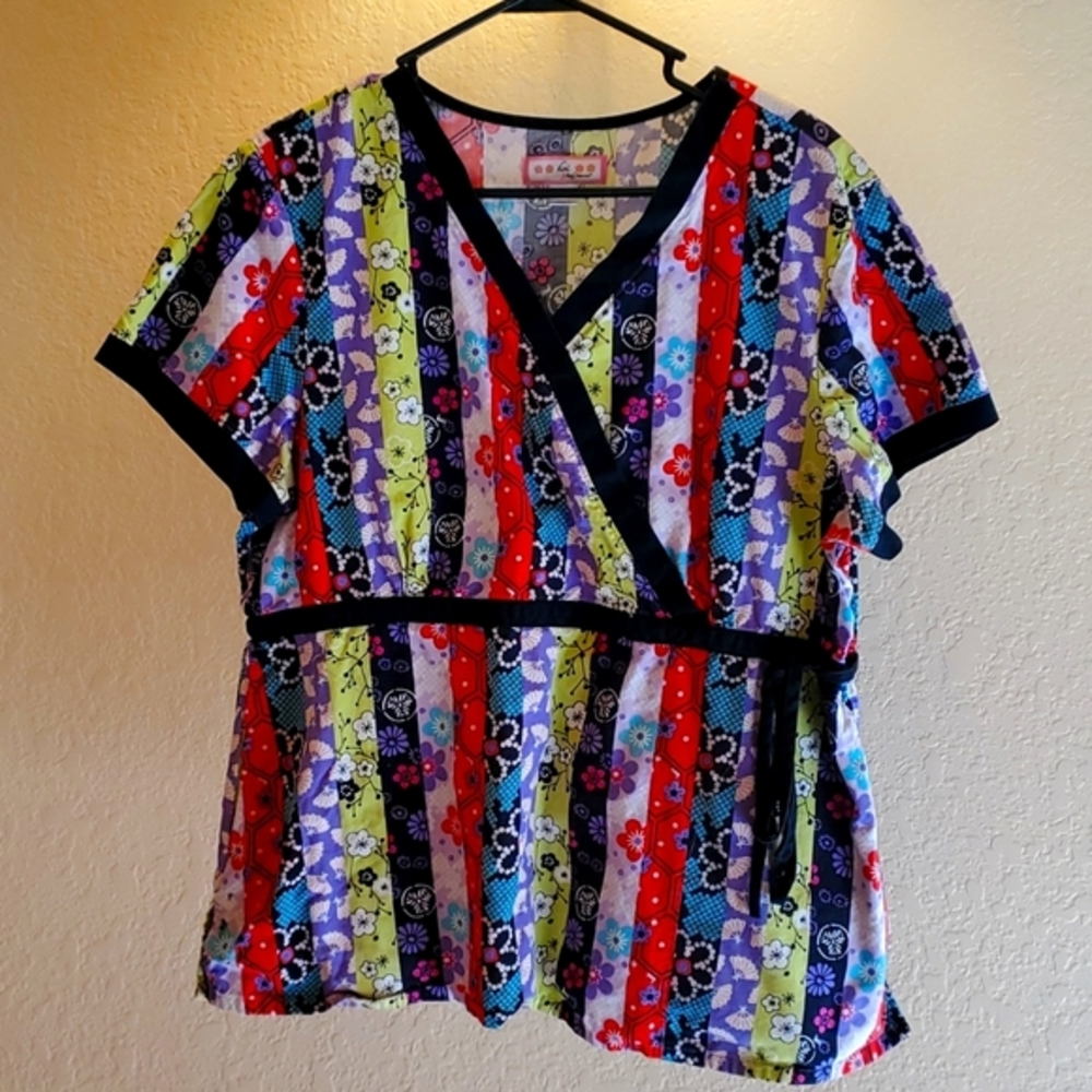 Koi by Kathy Peterson scrub top